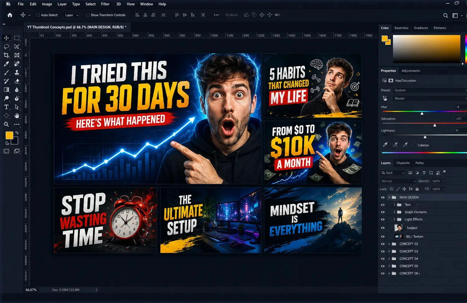 YouTube Thumbnail Design
